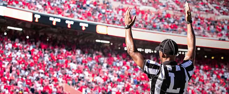 football ref touchdown
